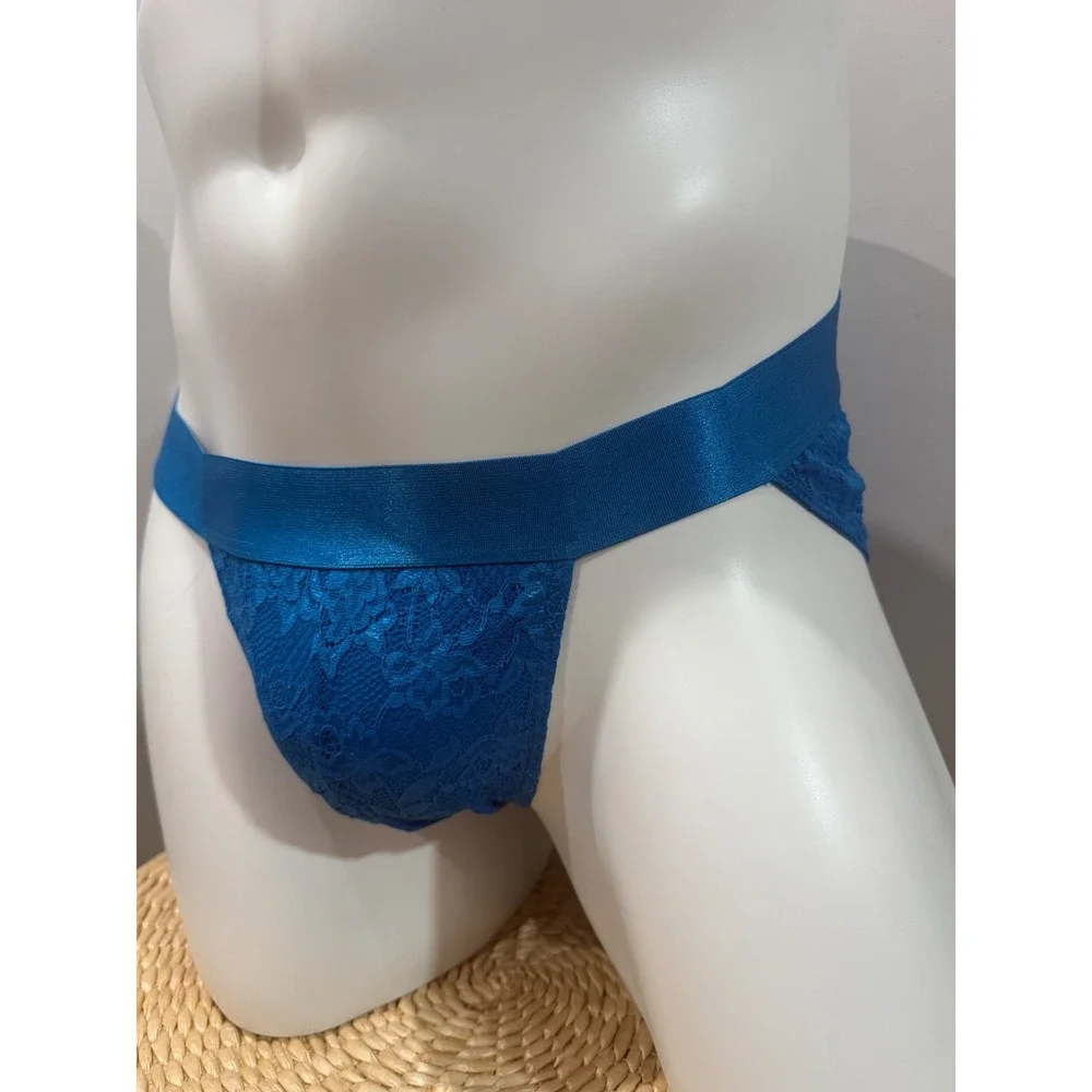 Cosabella Never Say Never Blue Lace Sports Brief Luxury‎ Italian Men's Underwear